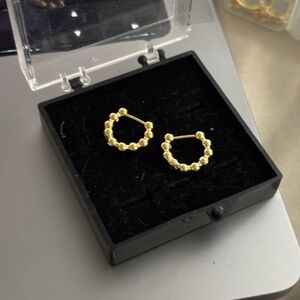 BaubleBar Gold Hoop Earrings